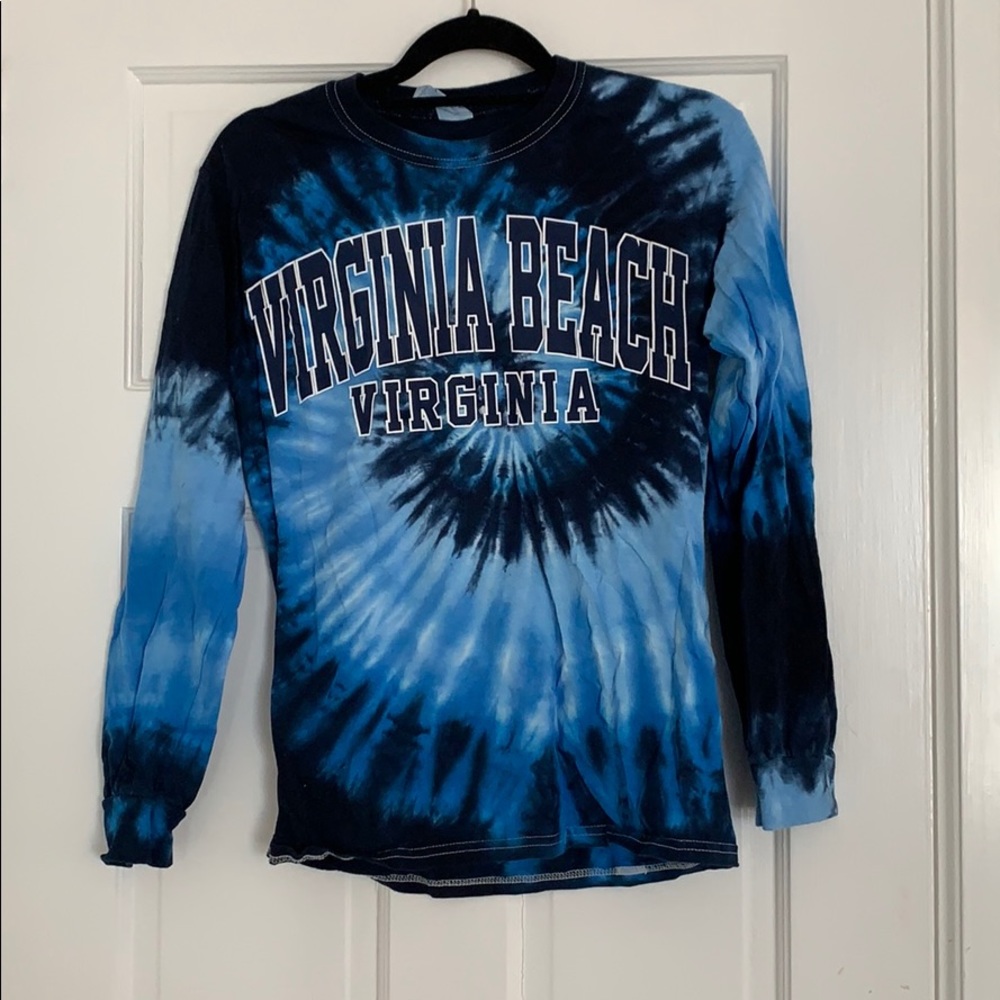 VA beach tie-dye long sleeve